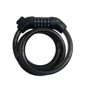 Combination Steel Cable Lock for Bicycles and Electric Scooters