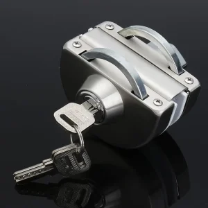 Commercial Wall to Glass Door Lock with Keys with Fast Lead Time