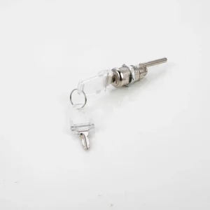 Concealed Cylindrical Lock Door Latch with Zinc Plated Finish 2 Keys Included