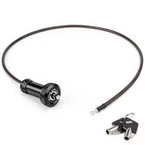 Concealed Handlebar Cable Lock for Bicycles and Helmets