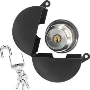 Covering Door Prevents Turning Door Knob Lock Out Device with Padlock Door Handle Lock