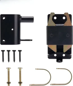 Custom Bi directional Lock for Courtyard Door Fence Accessories Silver Metal Hedge Railing Bolt OEM Support Warranty