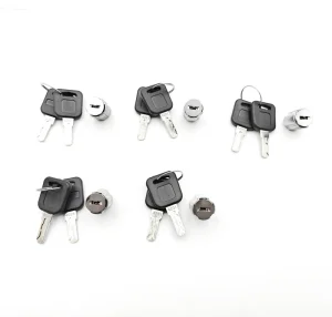Custom Shape Zinc Plated Key Door Lock Core 1 Lock Cylinder with 2 Keys