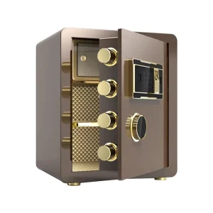 Custom Steel Home Safe Locker With Electronic Digital And Key Lock For Secure Storage And Home Safety