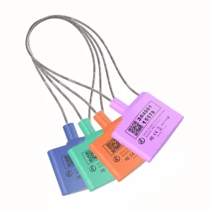 Customized Logistics Container Security Lock Padlock UHF Anti interference RFID Electronic Stainless Steel Cable Seal