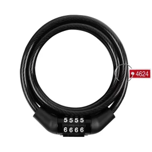 Cycling Long Bicycle Steel Cable Lock Anti Scratch 4 Digit Combination Chain Lock