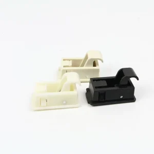 DK105 Lock Hasp Latch Cabinet Door Clasp Sliding Lock Center Opening Plastic