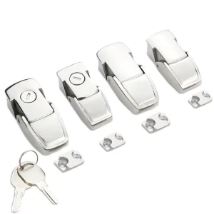 DK604 Zinc Plated Industrial Machinery Door Lock 304 Stainless Steel Distribution Cabinet Key Operated Anti Theft Durable
