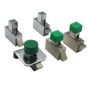 DK613 DK637 Press Lock Mechanical Automatic Door Lock Nickel Bright Chrome Finish Zinc Alloy