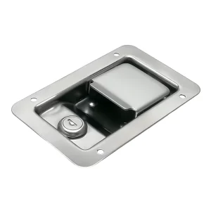 DL10A-140 Waterproof Stainless Steel Silver PA Knob Panel Key Lock Toolbox Door Latch Handle Cabinet Lock