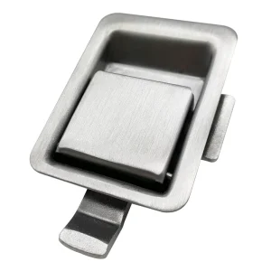 DL10A-56 Black Stainless Steel Pull-Type Panel Cabinet Lock for Van, Car, and RV Doors