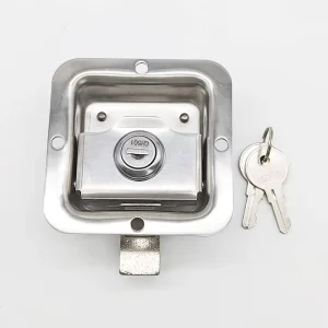 DL10A 83 Zinc Alloy Polished Panel Lock With Tool Box Latch Recessed Paddle Key Operated Anti Rust & Durable Door Lock