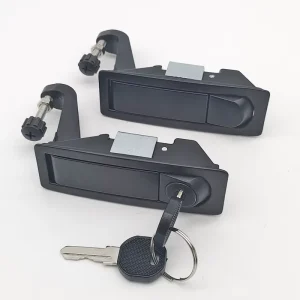 DL719-2 Zinc Alloy Key Operated Anti Rust Push Button Plane Lock Distribution Box Compression Trigger Lock Cabinet