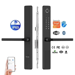 Digital Fingerprint Smart Door Lock with WiFi, App, RFID Card and Narrow Design for Aluminum Sliding Doors