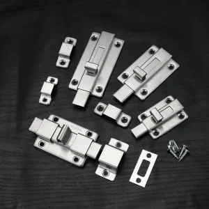 Door and Window Hardware Accessories Stainless Steel Double ended Heavy duty Thickened Latch Lock Anti thief