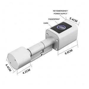 Double Cylinder Mortise Lock Euro Door Key Lock Cylinder Aluminum Bathroom Lock with Keys