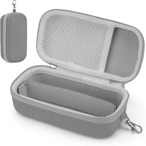 Double Glasses Holder Case Protective Sports Sunglasses Pouch Eyewear Carrying Box with Carabiner Clip