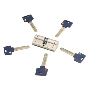 Double Open European High Security Snake Groove on Dimple Key MTL Telescopic Lock Cylinder with Stiffening Device on Housing