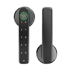 Double-Row-Button Lever Door Lock for Office, Room, and Bedroom with Electronic Keypad