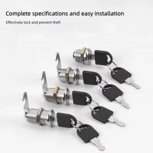 Drawer Lock Furniture Hardware Furniture Locks Drawer Locks & Cam Lock Screw with Anti Theft Copper Key for Home Office Use