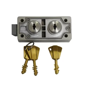 Dual Key Lock for Safe Deposit Box with Client Key and Master Key