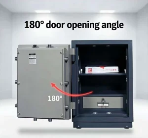 Dual Lock Security Safe Box Electronic Password and Key Fire Resistant for Personal Use