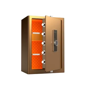 Dual lock Security Safe with Fingerprint password and Key Access for Home and Hotel Use