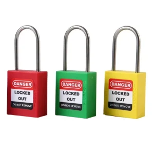 Durable Industrial Safety Lockout Devices 40mm Steel Padlock with Nylon and ABS Key Designed for Door Locking