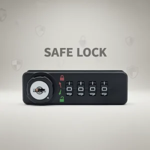 Durable Plastic 4 Digit Password Mechanical Furniture Lock with Easy Installation for Workshop Contemporary Design