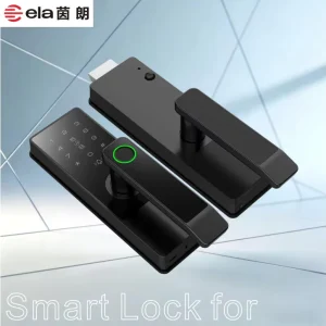 EB700 Tuya WiFi Smart Glass door Lock Fingerprint Password App Control Door Lock