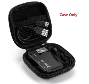 EDC Mini Flashlight Case 75 * 75 * 30mm Compact Square Hard Shell Flashlight Holster with Carabiner for Outdoor