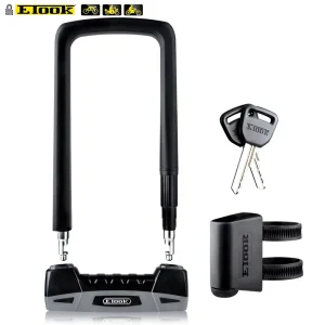 ETOOK Heavy Duty Anti theft Bicycle U lock Lock Stainless Steel Bike Lock