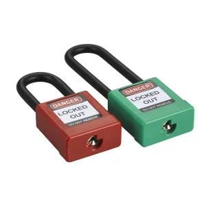 Elecpopular Industrial Top Security Laser Coding 38mm Pad Locks Loto ABS Safety Padlock Safe Padlocks Nylon Safety Lockout