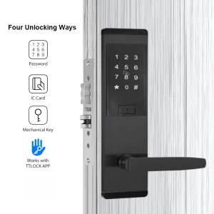 Electric Digital Smart Locks Electronic RFID Smart Card Hotel Room Door Lock with Electronic Wood Door Access Control