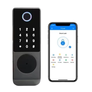 Electric Waterproof Digital Fingerprint Password IC Card Keyless Smart Security Door Lock