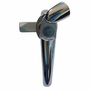Electrical Panel Door Handle Lock Chrome Zinc-Plated ANSI Grade 2 60mm Backset 2 Keys
