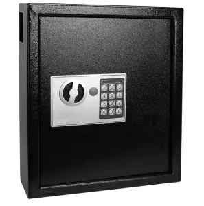Electronic 40-Key Wall-Mount Cabinet Digital Key Safe Lock Box for House Keys Heavy Duty Combination Lock Storage