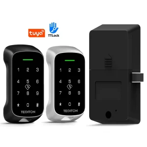 Electronic Digital Storage Cabinet and Locker Lock with Master Code Card Public Mode Automatic Latch