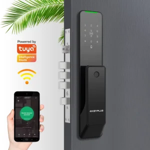 Electronic Fingerprint Keyless Smart Door Lock with WiFi, 5-in-1 Access and Main Gate Compatibility