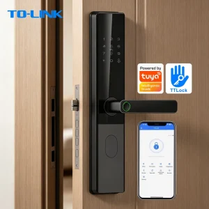 Electronic Front Door Smart Lock with Zigbee, WiFi and Digital Access for Main Door