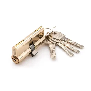 Euro Cylinder Round Bronze Brass Door Cylinder Lock with Pick Set and Keys