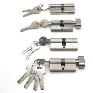 Euro Master Key System Brass Anti-Drill Mortise Door Lock Metal Cylinder Anti-Theft Security