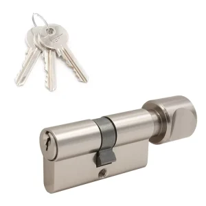 Euro Profile WC Turn Knob Lock Cylinder for Bathroom