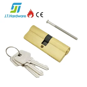 Euro Solid Brass Double Key Cylinder 10 Pins Door Lock Cylinder with Key