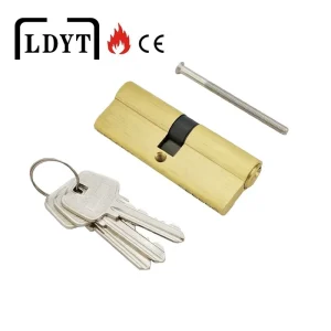 Euro Solid Brass Double Keys Cylinders 10 Pins Door Lock Cylinder With Key