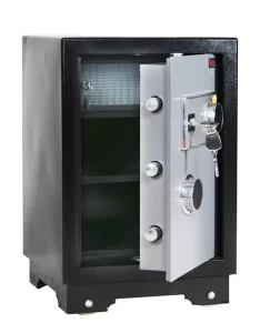 Europe Style Steel Mechanical Lock Safe Box With Wheels