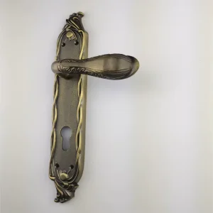European Antique Bronze Room Bedroom Door Handle Lock Silent Mechanical Lock for Window Hardware