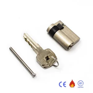 European Standard Fire-Resistant Half Brass Door Lock Cylinder