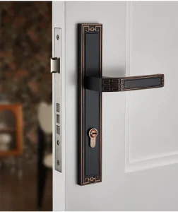 European-Style Mechanical Door Lock with Handles Zinc Alloy