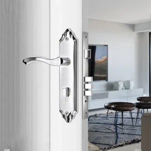 European Style SUS Stainless Steel Mortise Lockset with Long Plate Lever Handle